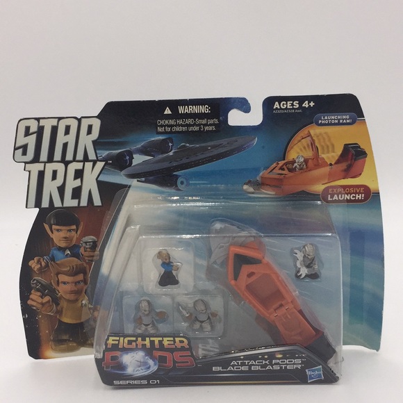 Star Trek Fighter Pods Attack Pods Blade Blaster Hasbro New - Picture 13 of 13